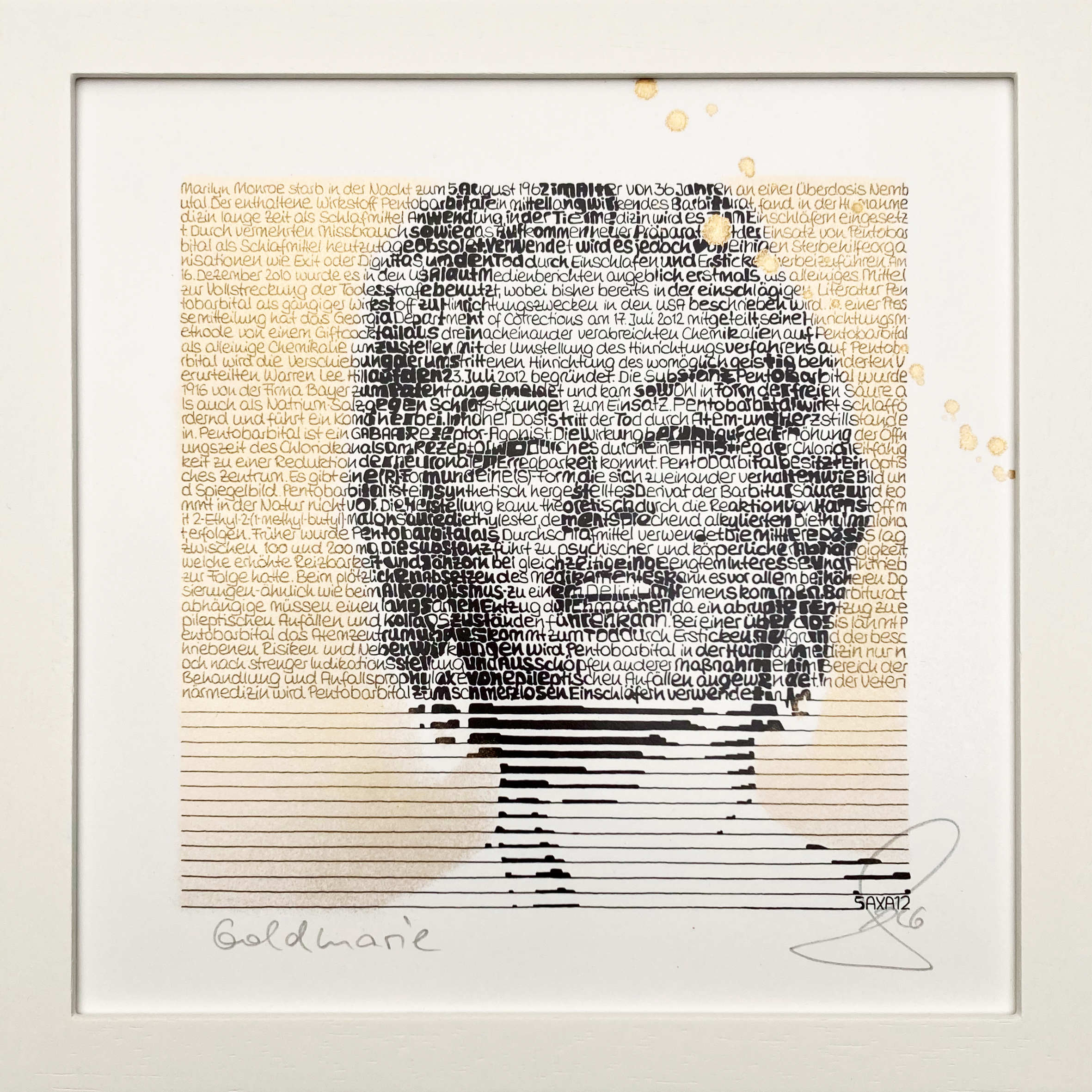 Marilyn Monroe, SAXA (Goldlack Version)