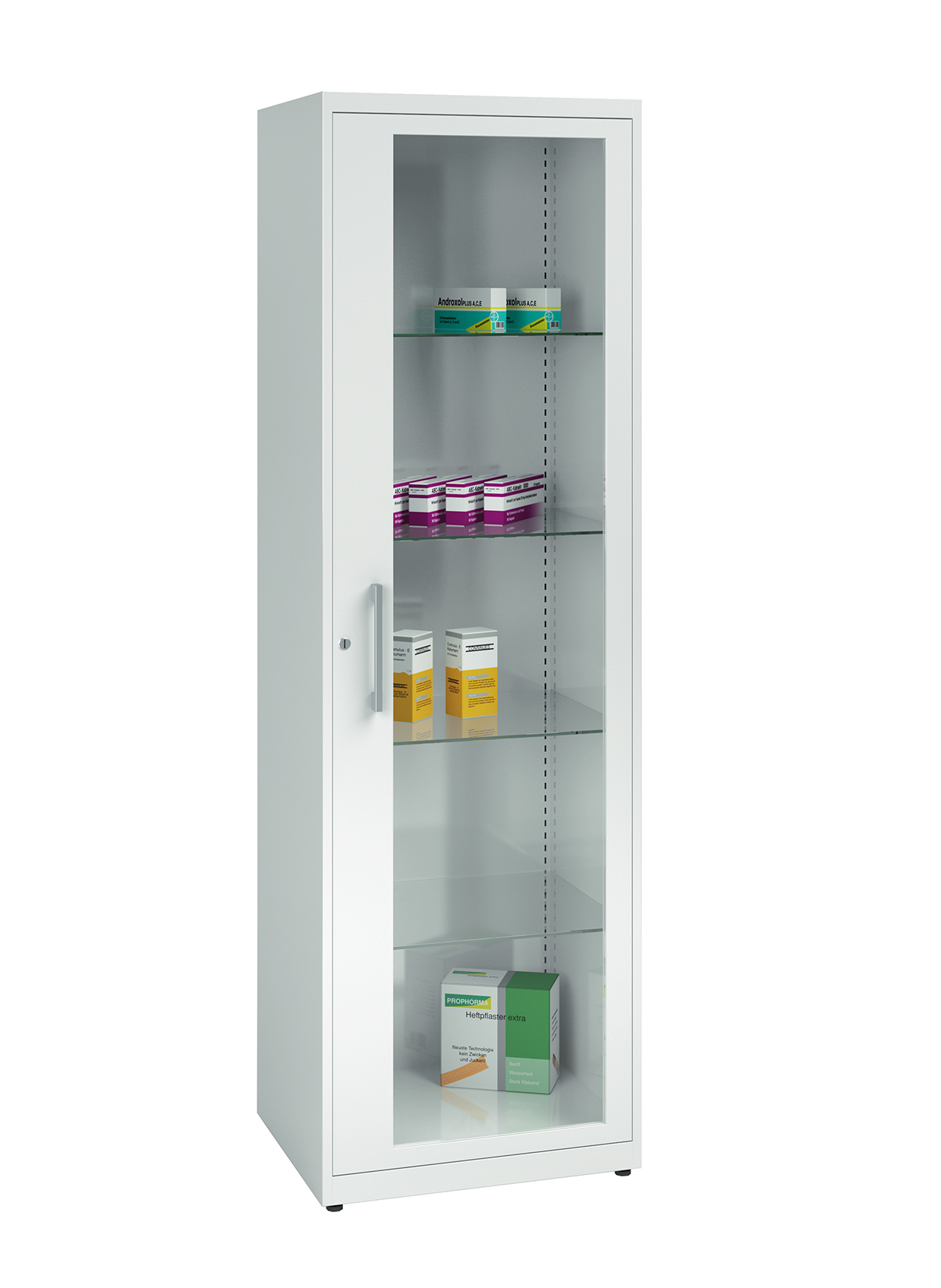 Medikamentenschrank klein mit 4 Glasböden