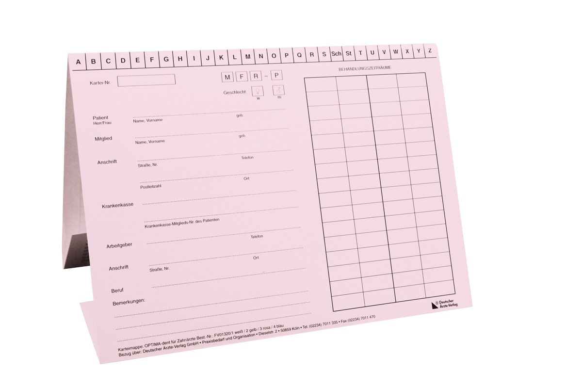 OPTIMA-dent Systemkarte für Zahnärzte