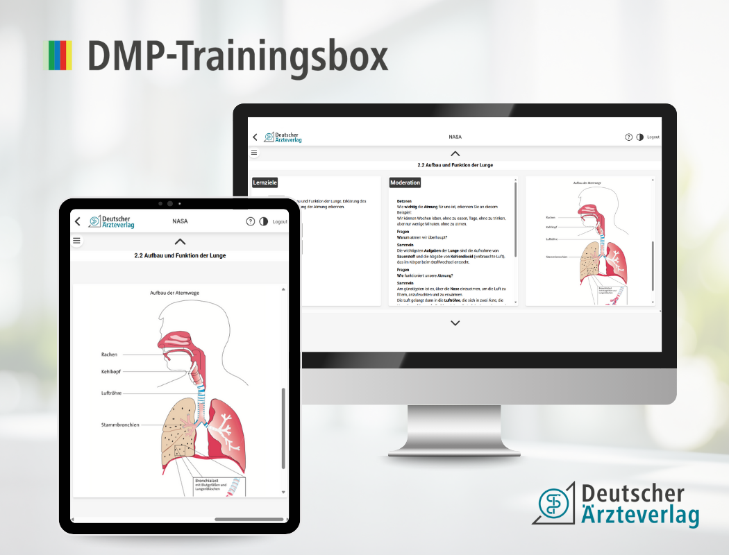 Digitale DMP-Trainingsbox: Nationales Ambulantes Schulungsprogramm für erwachsene Asthmatiker- NASA®
