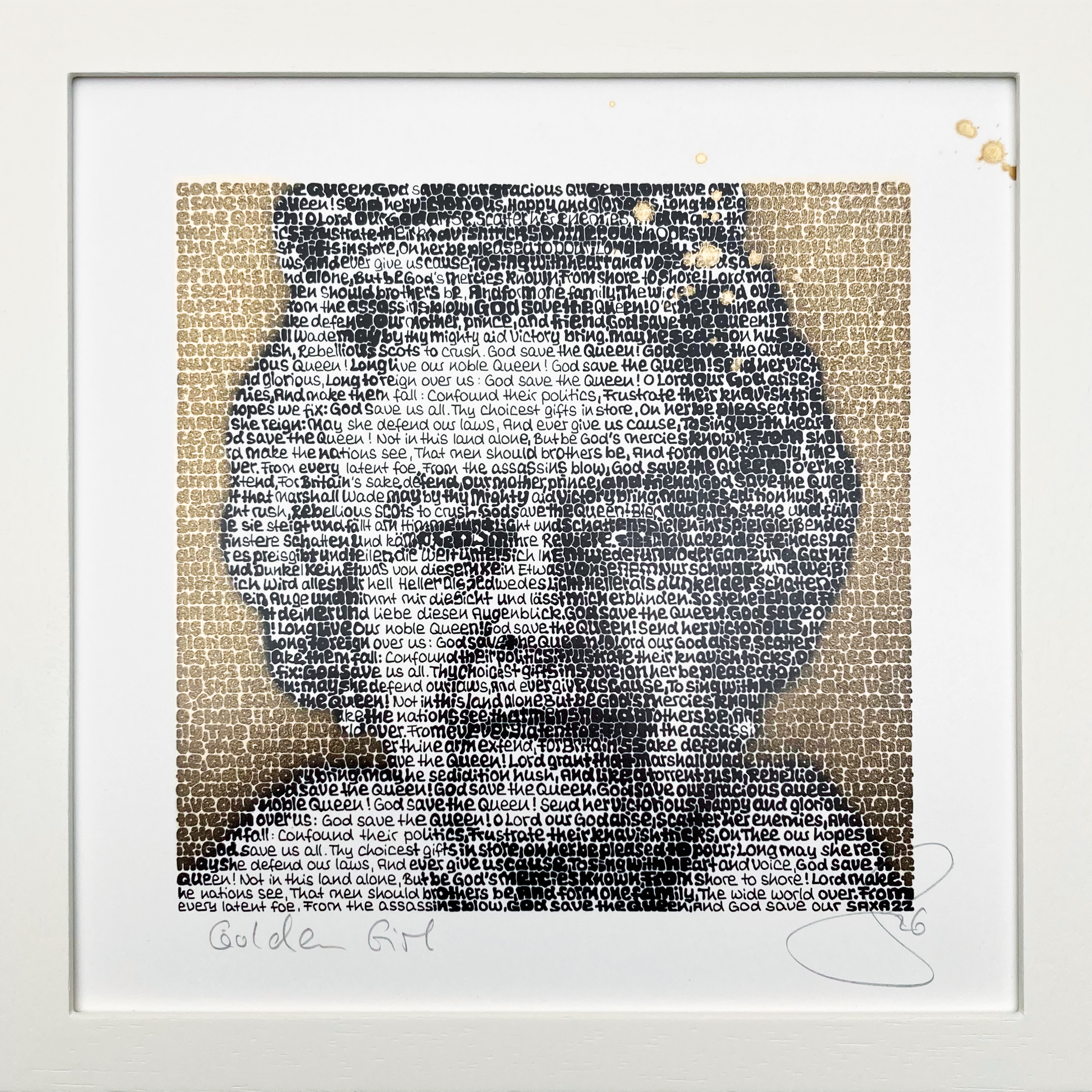 Queen Elizabeth II, SAXA (Goldlack Version)