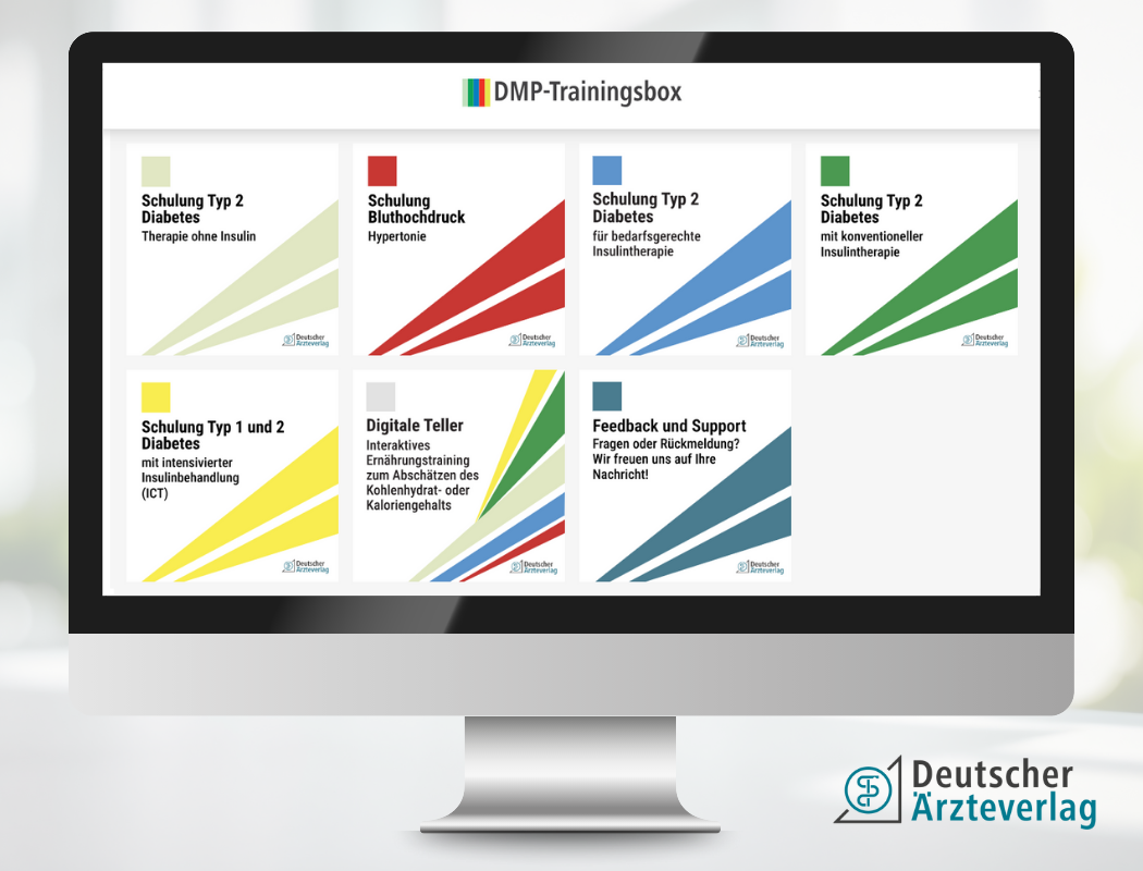 Digitale DMP-Trainingsbox: 5 Patientenschulungsprogramme für Diabetes und Hypertonie