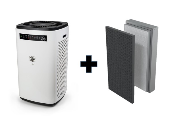 Starter-Set: Luftreiniger MIA AIR II inkl. zusätzl. Ersatzfilter-Set
