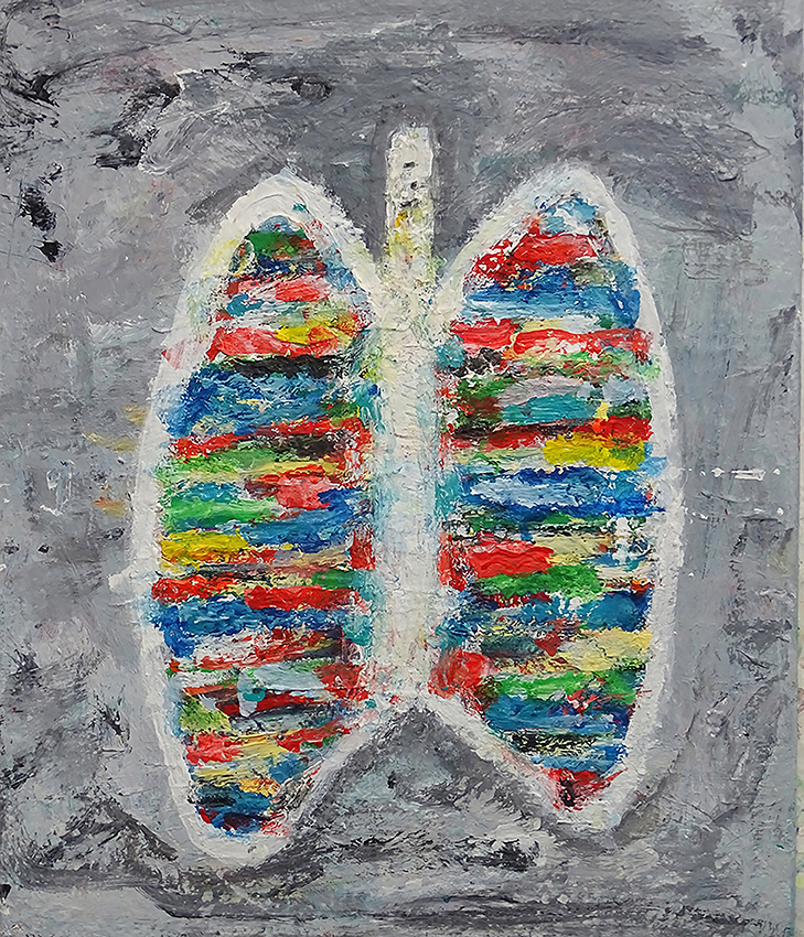 Lungs on Grey, Angelika Jelich