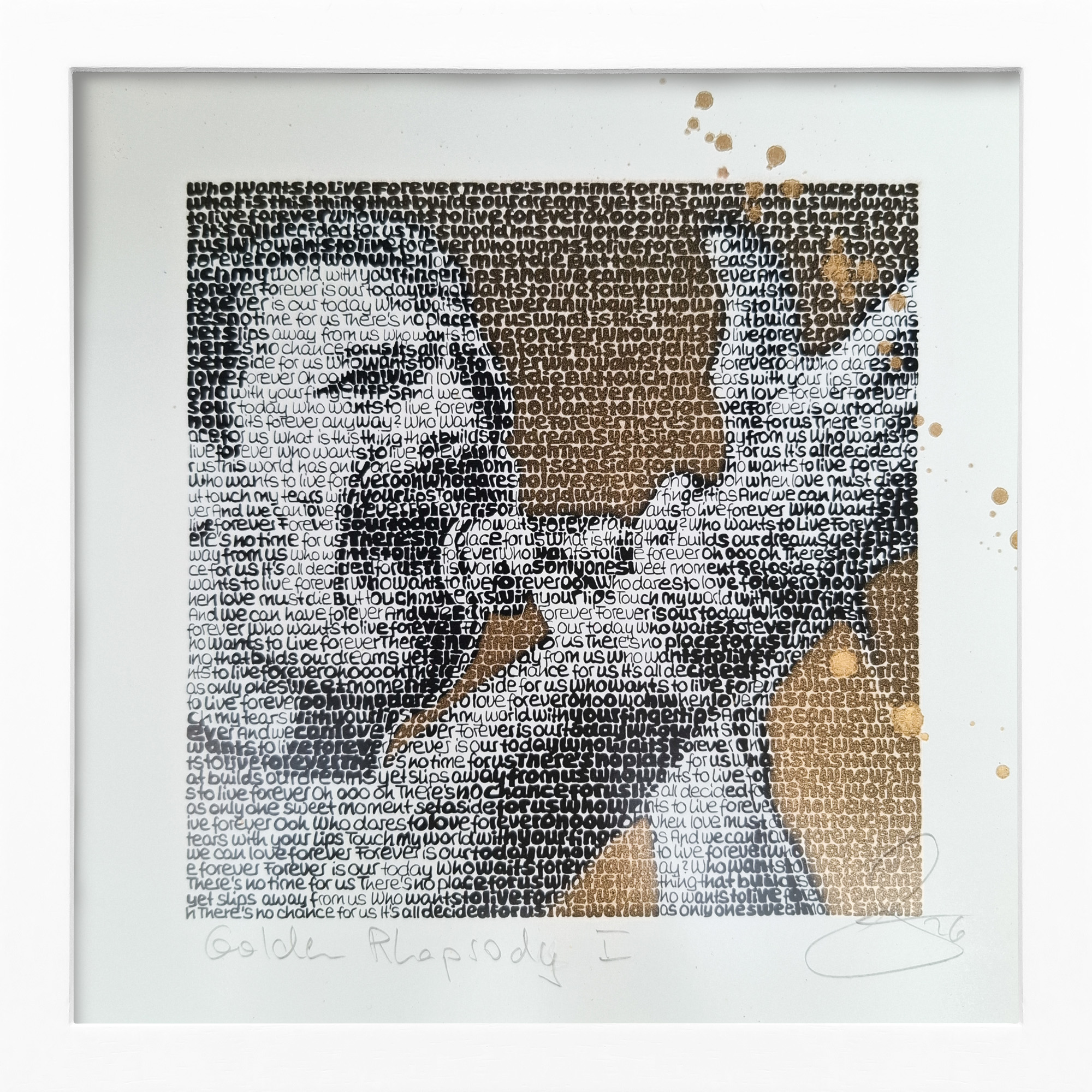 Freddie Mercury I, SAXA (Goldlack Version)