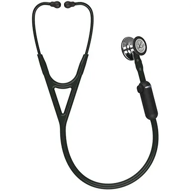 Digital-Stethoskop mit Cardiology-Niveau-Akustik, aktiver Geräuschunterdrückung und kabelloser Echtzeitvisualisierung.