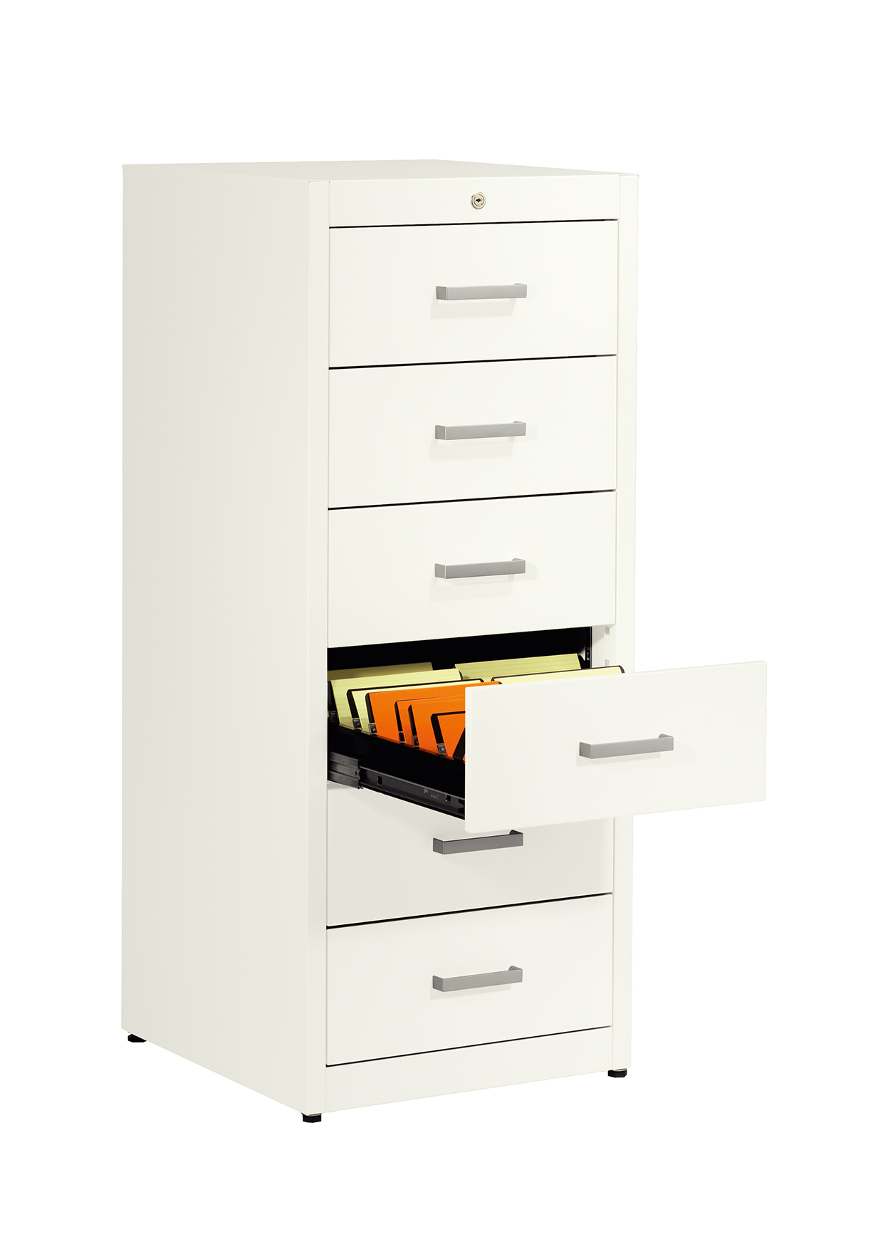 Karteischrank A5, 6 Schubladen, 2-bahnig
