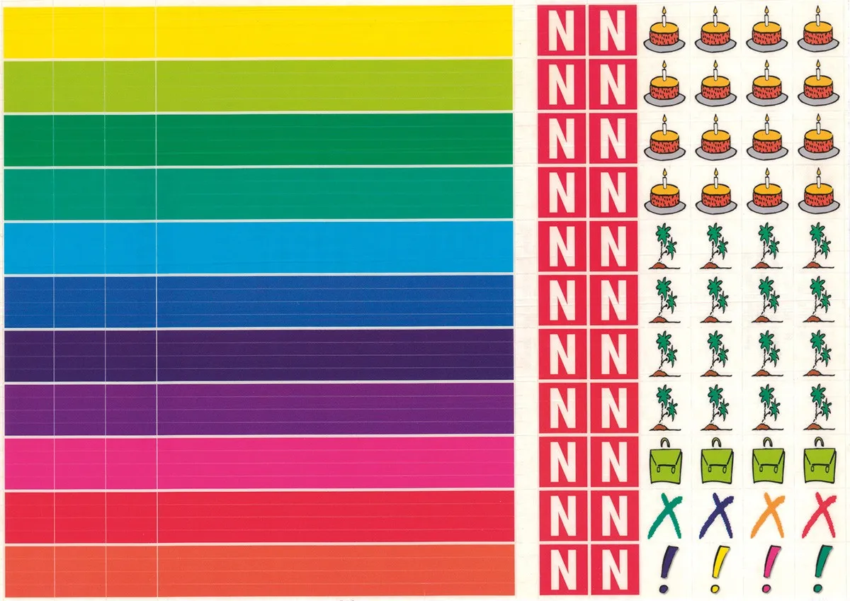 Ersatz Sticker Wandplaner