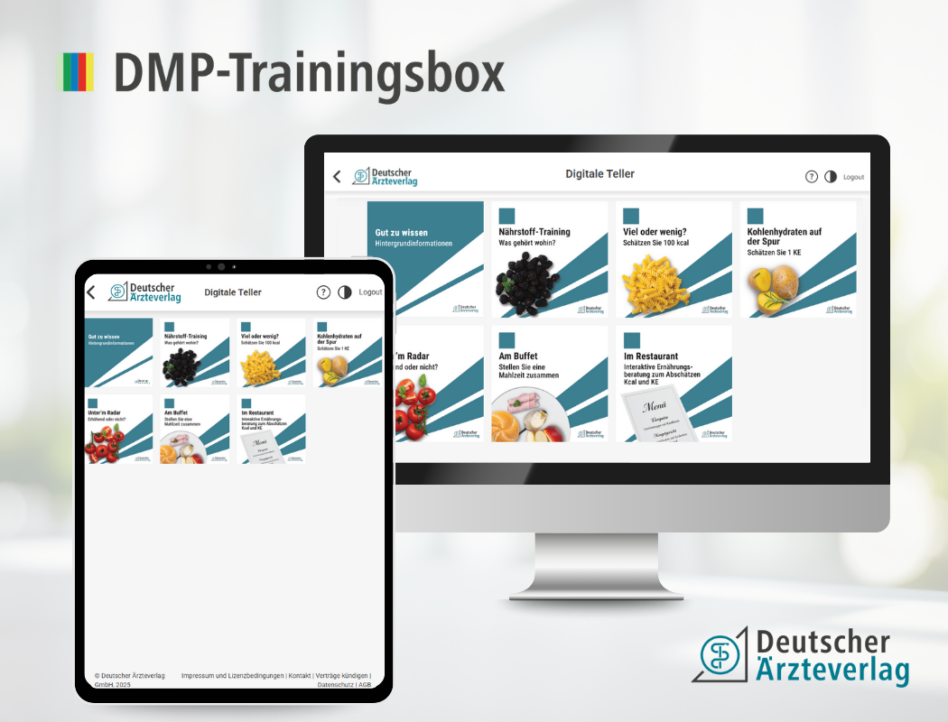 Digitale DMP-Trainingsbox: Ernährungstraining mit Patienten