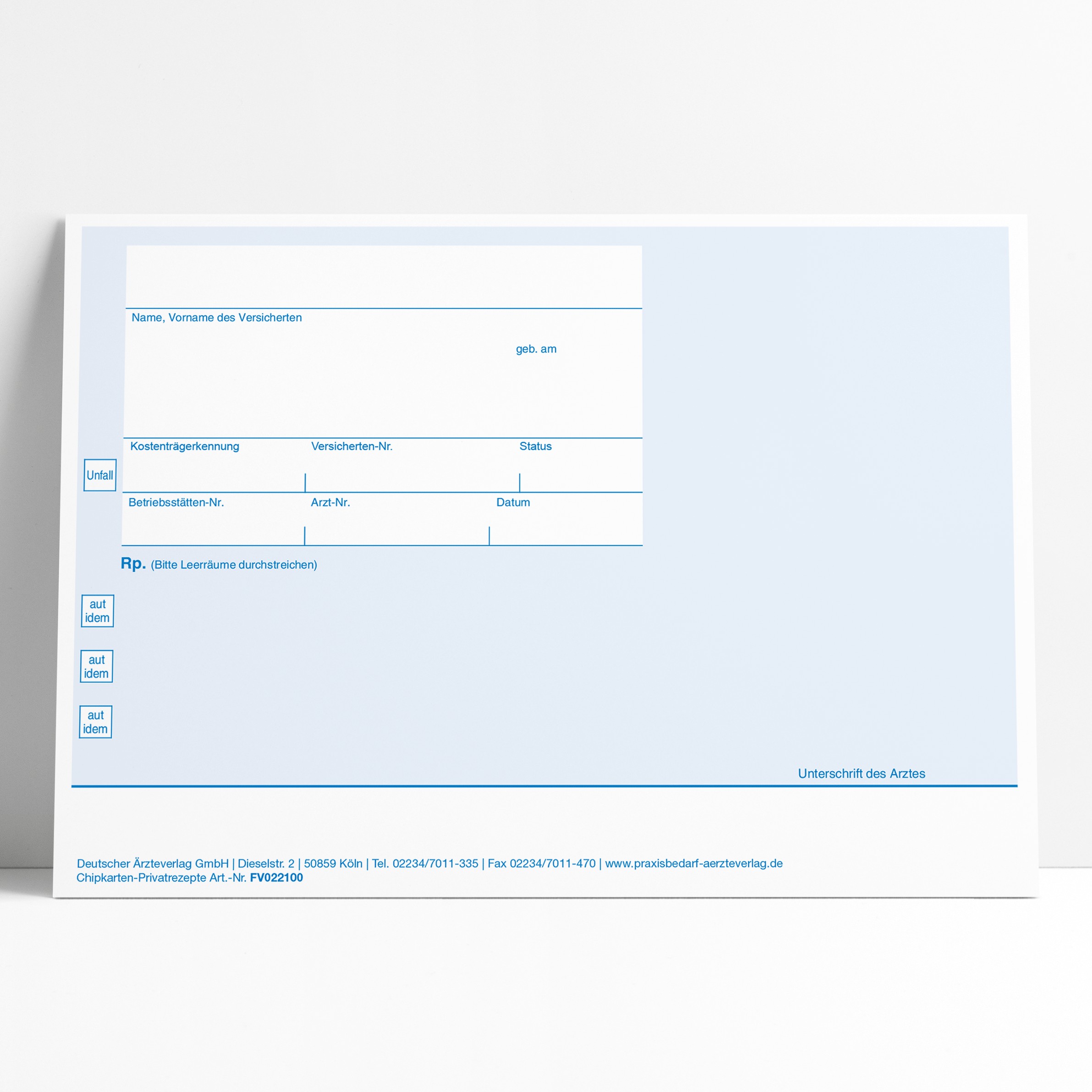 Chipkarten-Privatrezepte (lose)