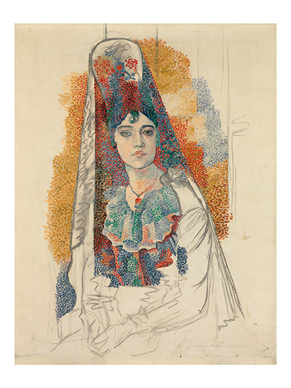 Picasso, Frau mit Mantille (Fatma), 1917